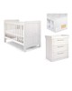 Atlas 3 Piece Cotbed Set with Dresser Changer and Essential Pocket Spring Mattress